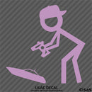 RC Guy: Radio Control Boat Stick Figure Wearing Hat Vinyl Decal
