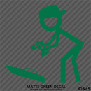 RC Guy: Radio Control Boat Stick Figure Wearing Hat Vinyl Decal