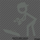 RC Guy: Radio Control Boat Stick Figure Wearing Hat Vinyl Decal