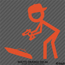 RC Guy: Radio Control Boat Stick Figure Wearing Hat Vinyl Decal