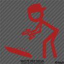 RC Guy: Radio Control Boat Stick Figure Wearing Hat Vinyl Decal
