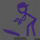 RC Guy: Radio Control Boat Stick Figure Wearing Hat Vinyl Decal
