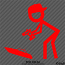 RC Guy: Radio Control Boat Stick Figure Wearing Hat Vinyl Decal