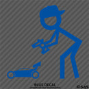 RC Guy: Radio Control Buggy Stick Figure Wearing Hat Vinyl Decal