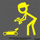 RC Guy: Radio Control Buggy Stick Figure Wearing Hat Vinyl Decal