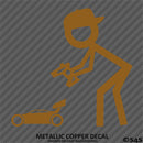 RC Guy: Radio Control Buggy Stick Figure Wearing Hat Vinyl Decal