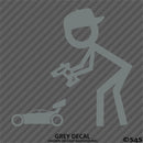RC Guy: Radio Control Buggy Stick Figure Wearing Hat Vinyl Decal