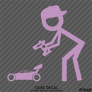 RC Guy: Radio Control Buggy Stick Figure Wearing Hat Vinyl Decal