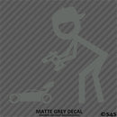 RC Guy: Radio Control Buggy Stick Figure Wearing Hat Vinyl Decal