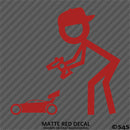 RC Guy: Radio Control Buggy Stick Figure Wearing Hat Vinyl Decal