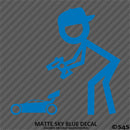 RC Guy: Radio Control Buggy Stick Figure Wearing Hat Vinyl Decal