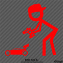 RC Guy: Radio Control Buggy Stick Figure Wearing Hat Vinyl Decal