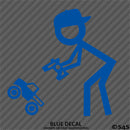 RC Guy: Radio Control Truck Stick Figure Wearing Hat Vinyl Decal