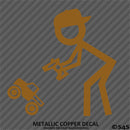 RC Guy: Radio Control Truck Stick Figure Wearing Hat Vinyl Decal