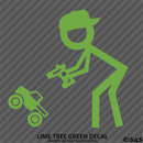 RC Guy: Radio Control Truck Stick Figure Wearing Hat Vinyl Decal