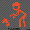 RC Guy: Radio Control Truck Stick Figure Wearing Hat Vinyl Decal