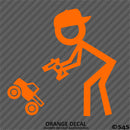 RC Guy: Radio Control Truck Stick Figure Wearing Hat Vinyl Decal