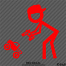 RC Guy: Radio Control Truck Stick Figure Wearing Hat Vinyl Decal