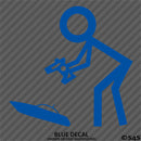 RC Guy: Radio Control Boat Stick Figure Vinyl Decal