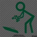 RC Guy: Radio Control Boat Stick Figure Vinyl Decal