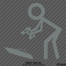 RC Guy: Radio Control Boat Stick Figure Vinyl Decal