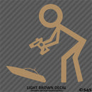 RC Guy: Radio Control Boat Stick Figure Vinyl Decal