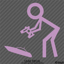 RC Guy: Radio Control Boat Stick Figure Vinyl Decal