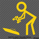 RC Guy: Radio Control Boat Stick Figure Vinyl Decal