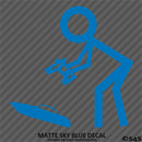 RC Guy: Radio Control Boat Stick Figure Vinyl Decal