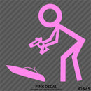 RC Guy: Radio Control Boat Stick Figure Vinyl Decal