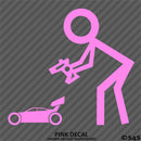 RC Guy: Radio Control Buggy Stick Figure Vinyl Decal