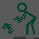 RC Guy: Radio Control Truck Stick Figure Vinyl Decal