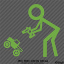 RC Guy: Radio Control Truck Stick Figure Vinyl Decal