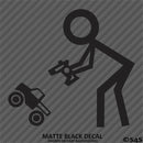 RC Guy: Radio Control Truck Stick Figure Vinyl Decal