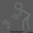 RC Guy: Radio Control Truck Stick Figure Vinyl Decal