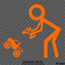 RC Guy: Radio Control Truck Stick Figure Vinyl Decal