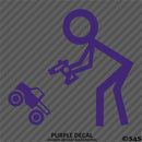 RC Guy: Radio Control Truck Stick Figure Vinyl Decal
