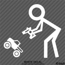 RC Guy: Radio Control Truck Stick Figure Vinyl Decal