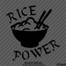 Rice Power Funny JDM Style Vinyl Decal