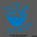 Rice Power Funny JDM Style Vinyl Decal