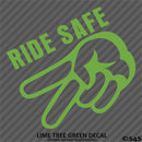 Ride Safe Biker Wave Motorcycle Vinyl Decal