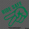 Ride Safe Biker Wave Motorcycle Vinyl Decal