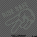 Ride Safe Biker Wave Motorcycle Vinyl Decal