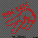 Ride Safe Biker Wave Motorcycle Vinyl Decal