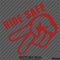 Ride Safe Biker Wave Motorcycle Vinyl Decal