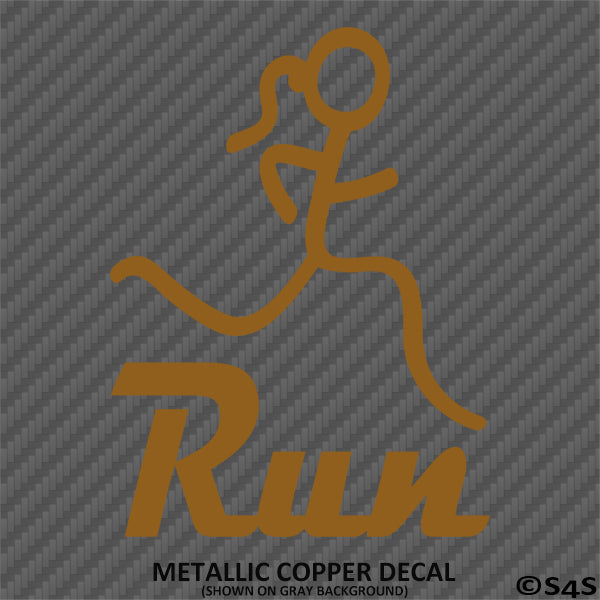 Female Jogger Run Vinyl Decal – S4S Designs