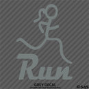 Female Jogger Run Vinyl Decal
