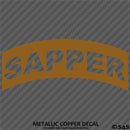 Sapper Tab Elite Skill SLC US Army Military Vinyl Decal