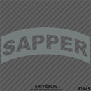 Sapper Tab Elite Skill SLC US Army Military Vinyl Decal