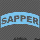 Sapper Tab Elite Skill SLC US Army Military Vinyl Decal